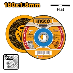 DISCO CORTE METAL 7" X 1.6MM  INGCO MCD161801