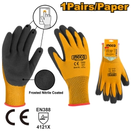 GUANTES DE NITRILO CON REVESTIMIENTO ENDURECIDO HGNF03