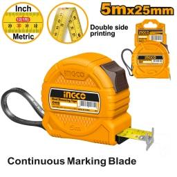 CINTA METRICA 5MX25MM DOBLE IMPRESA MET/PULG HSMT39525