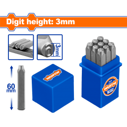 SET X 9 NUMEROS 3MM DE GOLPE PUNZON WCC9593