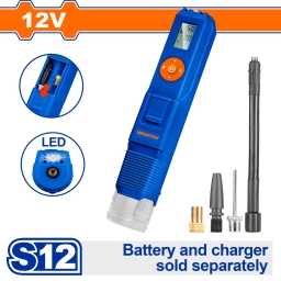 MINI COMPRESOR INFLADOR DE AIRE 12V S12 C ACCESORIOS WLN1512