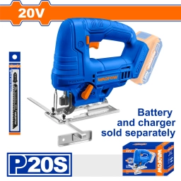 SIERRA CALADORA A BATERIA 20V P20S 2400RPM 65MM MADERA 8MM METAL WLS1565