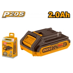 BATERIA LITIO 2.0 AH 20V VOLT INGCO PARA LINEA MULTIPLE HERRAMIENTAS FBLI20011