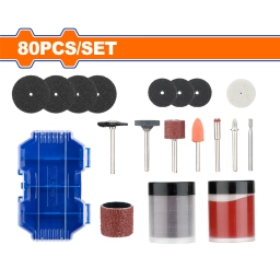 SET X 80 PCS ACCESORIO MINI TORNO 1/8 WRR7080 WADFOW