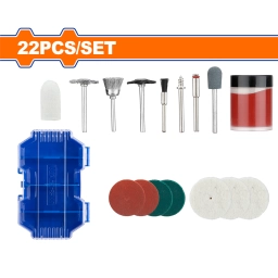 SET X 22PCS ACCESORIO MINI TORNO 18 WRR6022 WADFOW