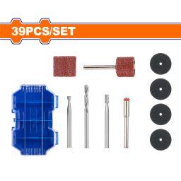 SET X 39 PCS ACCESORIO MINI TORNO 18 WRR1039 WADFOW