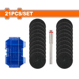 SET X 21 PCS ACCESORIO MINI TORNO 18 WADFOW WRR3021