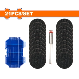 SET X 21 PCS ACCESORIO MINI TORNO 18 WADFOW WRR3021