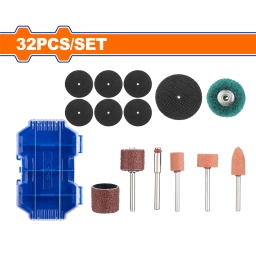 SET X 32 PCS ACCESORIO MINI TORNO 18 WADFOW WRR5032