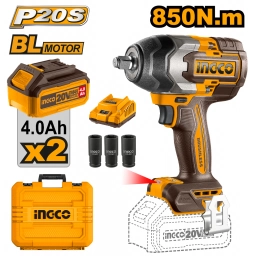 LLAVE DE IMPACTO A BATERIA  850NM 20V P20S C 2BAT+CARG+VALIJA