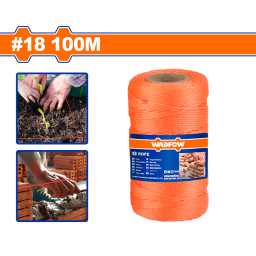 ROLLO REPUESTO Tanza  Hilo Naranja Para Alba�il 1,55 Mm X 100 Metros WADFOW WRZ3308