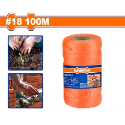 ROLLO REPUESTO Tanza / Hilo Naranja Para Albañil 1,55 Mm X 100 Metros WADFOW WRZ3308