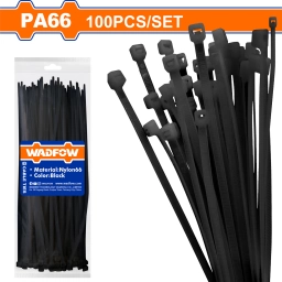 BOLSA X 100 COLLARIN NEGRO 100MM X 2.5MM WADFOW WTEB510025
