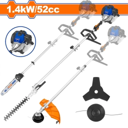 DESMALEZADORA 4 EN 1 52CC 1.4KW A GASOLINA WADFOW WGM4552