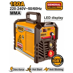SOLDADORA INVERTER 160AMP MMA LED IGBT INGCO ING-MMA16028