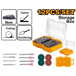 SET X 12 ACCESORIOS MINI TORNO INGCO AKMG2012