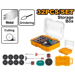 SET X 32 ACCESORIOS MINI TORNO INGCO AKMG5031