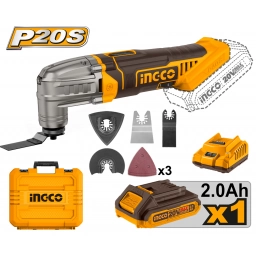 HERRAMIENTAS MULTIFUNCIÓN A BATERIA 20V P20S C BAT CARG VALIJA Y ACCESORIOS INGCO CMLI20228