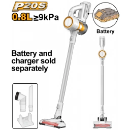 ASPIRADORA CICLONICA 0.8L A BATERIA 9KPA  P20S BATERIA  20V SIN BAT SIN CARG INGCO CVLI20061