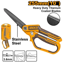 TIJERA 10" USO RUDO MANGO GOMA HOJA LARGA INGCO HSCRS832558