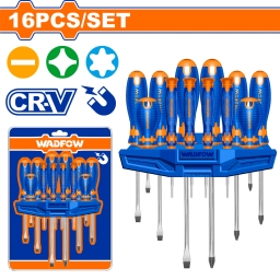 SET X 16 DESTORNILLADORES PALETAPHILLIPS WADFOW WSS1416