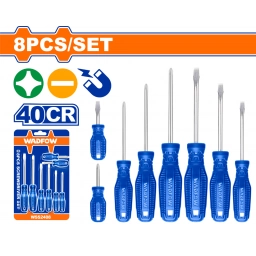 SET X 8 DESTORNILLADORES PALETA/PHILLIPS WADFOW WSS2408