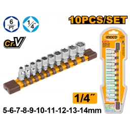 JUEGO DE 10 DADOS 1/4 INGCO HKTS14103