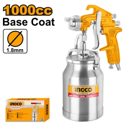 PISTOLA DE PINTAR BASE COAT TACHO ABAJO 1000CC 1.8MM INGCO ASG3102