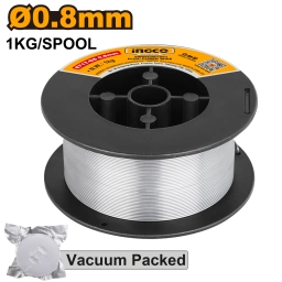 ROLLO ALAMBRE SOLDAR FLUX 1KG X 0.8MM INGCO EWSFC081001