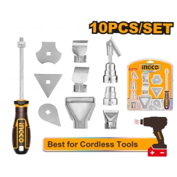 SET X 10 ACCESORIOS PARA PISTOLA DE CALOR INGCO HGA0131