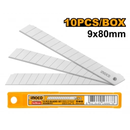 SET X 10 REPUESTO TRINCHETA 9 X 80MM INGCO HKNSB0901