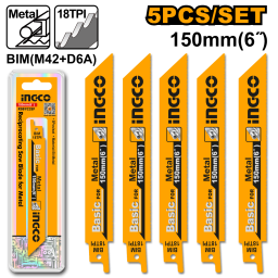 SET X 5 SIERRAS PARA SIERRA SABLE 6" 150MM INGCO RSB922EF