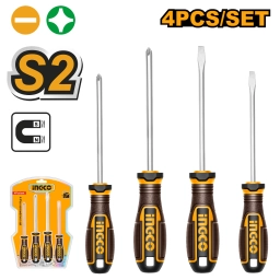 SET X 4 DESTORNILLADORES S 2 PALETA/ PHILLIPS IMANTADO INGCO HKSDS0428