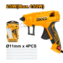PISTOLA SILICONA CALIENTE 25W (MAX 150W) INGCO GG258