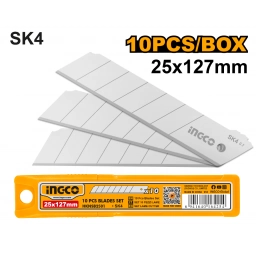 SET X 10 HOJA REPUESTO TRINCHETA SK4 25X117MM INGCO HKNSB2501