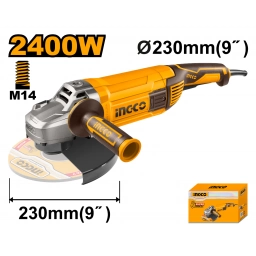 AMOLADORA ANGULAR 9" 2400W 230MM INGCO AG24008 2400W 6300RPM