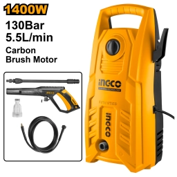 HIDROLAVADORA 130 BAR 1400W HPWR14008 INGCO 5.5L/MIN
