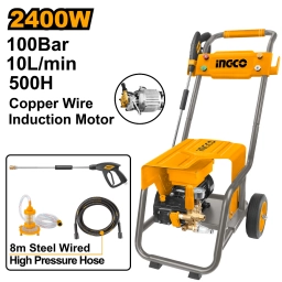 HIDROLAVADORA 2400W 100 BAR INDUCCION (USO COMERCIAL) INGCO HPWR30018