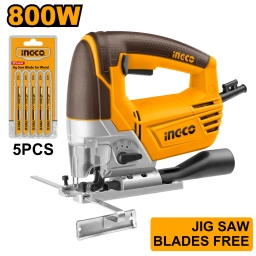 SIERRA CALADORA DE MANO INGCO JS80028 INDUSTRIAL 800W C/5 HOJAS