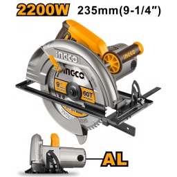 SIERRA CIRCULAR INDUSTRIAL DE MANO INGCO CS2358 DISCO 9� 2200W