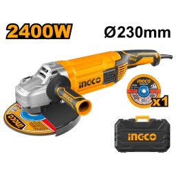 AMOLADORA ANGULAR 9" AG24008-1 EN VALIJA 2400W 230MM INGCO
