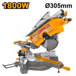 SIERRA 2 EN 1 INGLETADORA DESLIZANTE Y CIRCULAR DE MESA 12'' INGCO MT2S18002 GUIA LASER