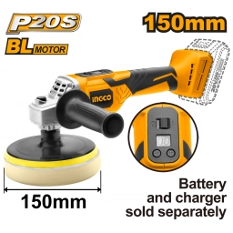 LUSTRA PULIDORA A BATERIA 150MM APLI2001 INGCO  20 VOLT LINEA P20S