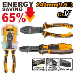 PINZA 9.5" ENERGY SAVING 65% CR-V INGCO HCCP58240