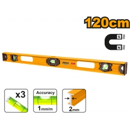 NIVEL BURBUJA 120CM IMANTADO INGCO HSL28120