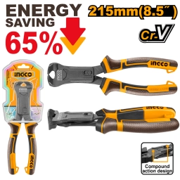 TENAZA CARPINTER 8.5" MULTI USO ENERGY SAVING 65% CR-V INGCO HCECP58200