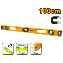 NIVEL BURBUJA 100CM IMANTADO INGCO HSL28100