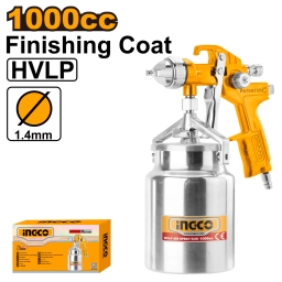 PISTOLA PINTAR P COMPRESOR TACHO ABAJO HVLP FINISH COAT 1.4 MM INGCO ASG2101