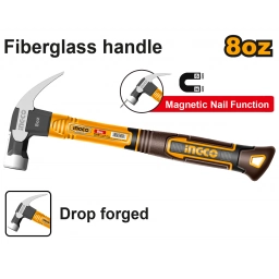 MARTILLO DE U�A 220G MAGNETICO MANGO FIBRA INGCO HCH81008