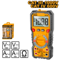 TESTER MULTIMETRO DIGITAL CATIII 1000V CATIV 600V INGCO DM7504